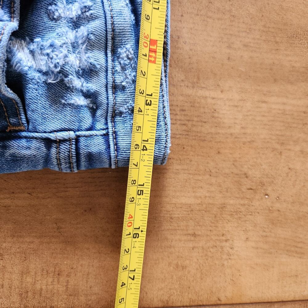 Vervet Los Angeles Flare Jeans Women's 27 High Rise Blue Denim Grunge Retro Boho - Picture 11 of 16